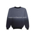 Men's Knitted Cotton Honey Comb Gradient Color Pullover